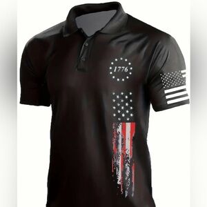 Mens V-Neck Golf Shirt - Breathable Regular Fit